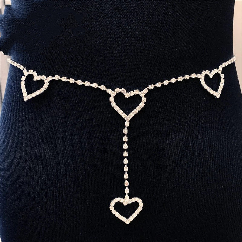 Accessories Sexy Model Rhinestone Love Belt