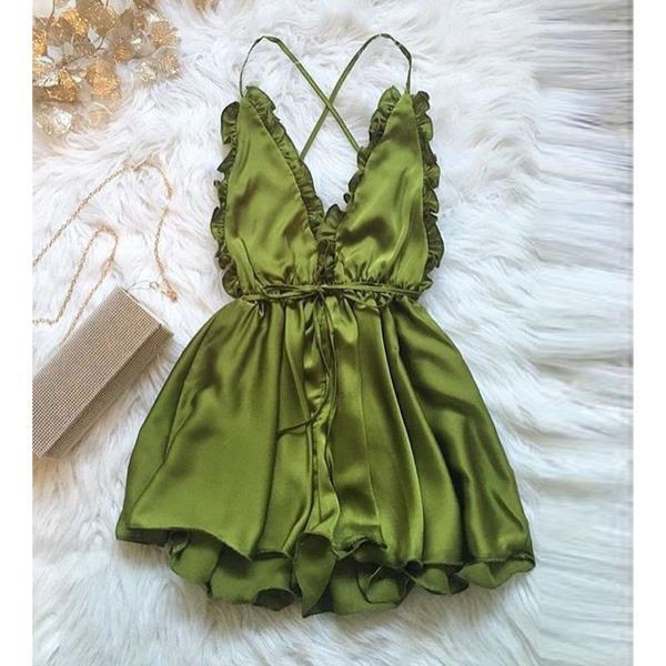 Fashion Women Sexy Sleepwear Style Jumpsuit Rompers Clubwear Playsuit Trousers 3 color - HoneyNight