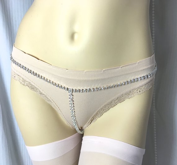 Rhinestone Thong Body Chain Ladies