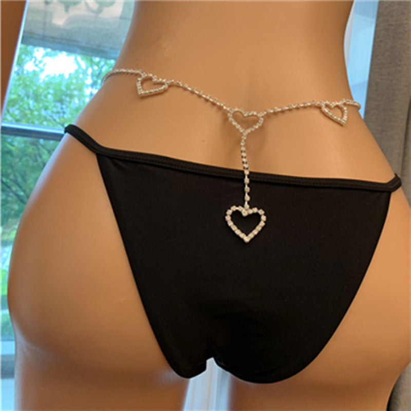 Accessories Sexy Model Rhinestone Love Belt