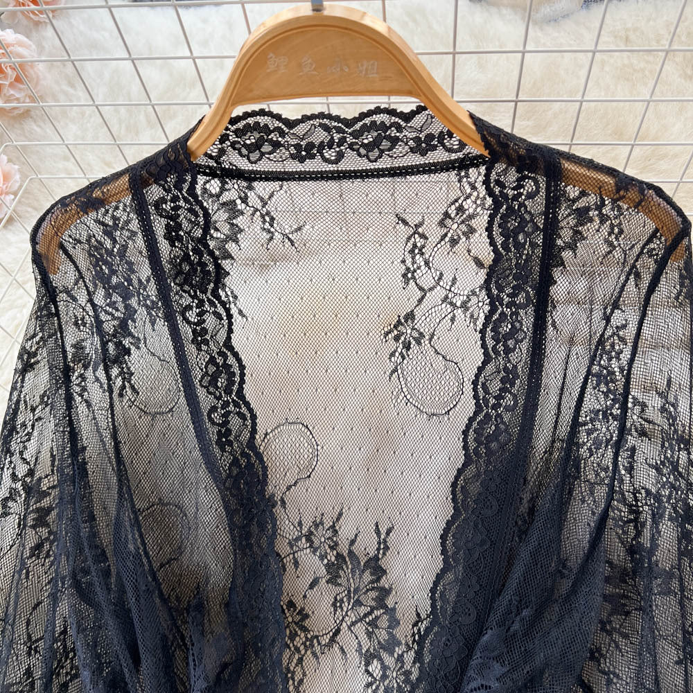 Women's Lace Mesh Nightdress Cardigan: A Perfect Blend of Style and Comfort